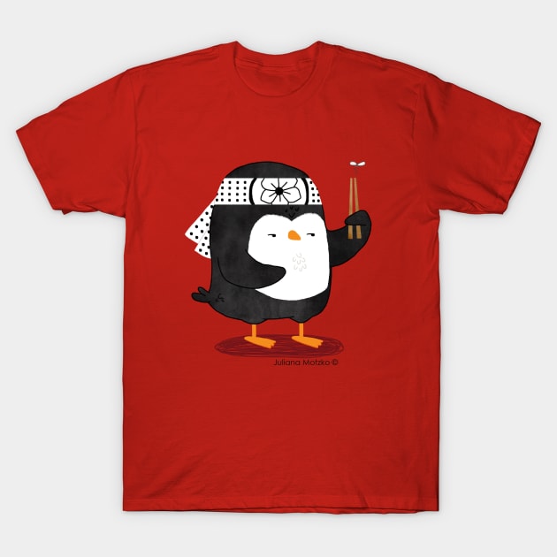 Karate Penguin 2 T-Shirt by thepenguinsfamily